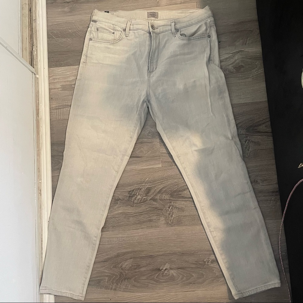 Citizens of Humanity Rocket Crop Mid Rise Skinny Gray Jeans- 32